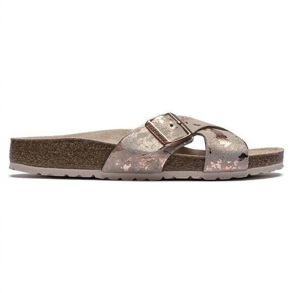 NEW BIRKENSTOCK women's siena big buckle suede sandals in rose - Picture 1 of 7